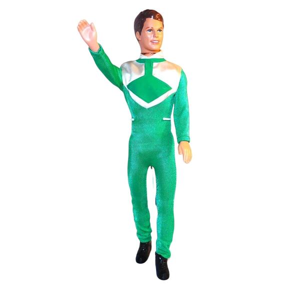 12" 1990 Mattel's  Ken in Green Power Ranger Cosplay Outfit - Picture 3 of 9